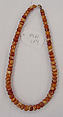 Necklace, amber, Russian