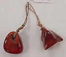 Ornament, amber, cotton, Russian