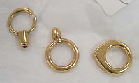 Jewelry set, gold, ruby, Indian