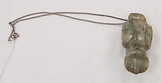 Necklace, jade, metal, Indigenous American (Olmec peoples)