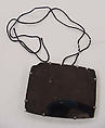 Necklace, obsidian, silver, silk, Indigenous American (Olmec peoples)