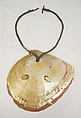 Necklace, shell, cotton, Oceanic