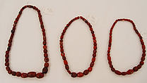 Jewelry set, stone, cotton, synthetic, Indian (Naga)