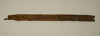 Belt, silver, turquoise, leather, Indigenous American (Navajo peoples)