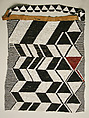 Apron, glass, leather, plastic, cotton, African