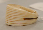 Jewelry set, ivory, metal, African