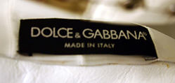 Dress, Dolce & Gabbana (Italian, founded 1985), leather, silicon, Italian