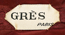 Evening dress, Madame Grès (Germaine Émilie Krebs) (French, Paris 1903–1993 Var region), silk, French