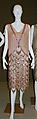 Evening dress, silk, rhinestones, French