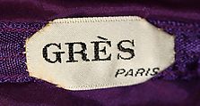 Evening dress, Madame Grès (Germaine Émilie Krebs) (French, Paris 1903–1993 Var region), silk, French