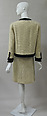 Suit, House of Chanel (French, founded 1910), wool, silk, metal, French