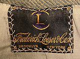 Coat, Frederick Loeser &amp; Company (American, founded 1860), Wool, American