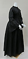 Mourning dress, silk, American