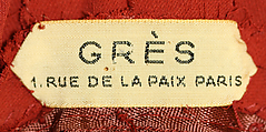 Evening dress, Madame Grès (Germaine Émilie Krebs) (French, Paris 1903–1993 Var region), Silk, French