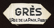 "Toga", Madame Grès (Germaine Émilie Krebs) (French, Paris 1903–1993 Var region), Silk, paste stones, French