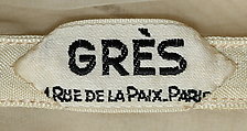 Evening dress, Madame Grès (Germaine Émilie Krebs) (French, Paris 1903–1993 Var region), Silk, French