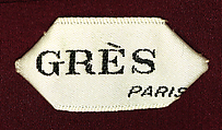 Evening ensemble, Madame Grès (Germaine Émilie Krebs) (French, Paris 1903–1993 Var region), Silk, French