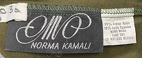 Beachwear, OMO Norma Kamali (American, born 1978), Synthetic, American