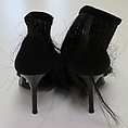 Ensemble, Helmut Lang (Austrian, born 1956), (a) silk, horsehair; (b, c) leather, horsehair, Austrian