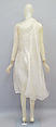 Ensemble, Helmut Lang (Austrian, born 1956), silk, feathers, Austrian