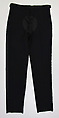 Ensemble, Helmut Lang (Austrian, born 1956), wool, cotton, silk, metal, Spazzolato, Austrian