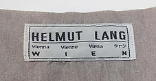 Dress, Helmut Lang (Austrian, born 1956), paper, synthetic, metal, Austrian