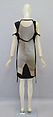 Ensemble, Helmut Lang (Austrian, born 1956), (a) silk, silk/synthetic; (b) cotton; (c, d) leather, rubber; (e) leather, metal, Austrian