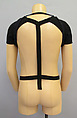 Ensemble, Helmut Lang (Austrian, born 1956), (a, c) synthetic; (b, f) synthetic, metal; (d) cotton, metal; (e) watersnake, metal; (g, h) leather, Austrian
