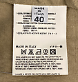Trench coat, Maison Margiela (French, founded 1988), cotton, acetate, French
