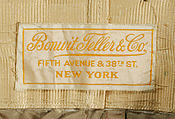 Wedding dress, Bonwit Teller & Co. (American, founded 1907), silk, American