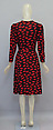 Dress, Yves Saint Laurent (French, founded 1961), rayon, polyester, plastic (vinyl), French