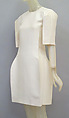 Ensemble, Calvin Klein, Inc. (American, founded 1968), (a) silk, wool, (b, c) metal, leather, American