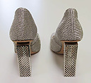 Ensemble, Calvin Klein, Inc. (American, founded 1968), (a) silk, wool, (b, c) metal, leather, American