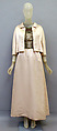 Ensemble, House of Balenciaga French, silk, metal, synthetic, glass, Spanish