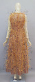 Ensemble, House of Balenciaga (French, founded 1937), silk, feathers, Spanish