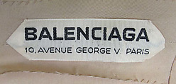 Ensemble, House of Balenciaga (French, founded 1937), silk, feathers, Spanish