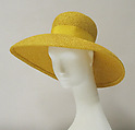 Hat, House of Balenciaga (French, founded 1937), straw, silk, French