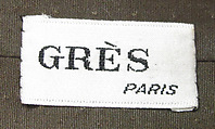 Cape, Madame Grès (Germaine Émilie Krebs) (French, Paris 1903–1993 Var region), cotton, metal, French