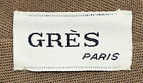 Dress, Madame Grès (Germaine Émilie Krebs) (French, Paris 1903–1993 Var region), wool, French