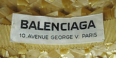 Hat, House of Balenciaga (French, founded 1937), straw, silk, metal, French