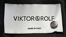 Jacket, Viktor &amp; Rolf (Dutch, founded 1993), wool, metal, Dutch