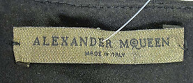 Ensemble, Alexander McQueen (British, founded 1992), silk, leather, British