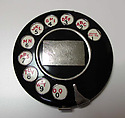 Compact, Schiaparelli (French, founded 1927), metal, enamel, French