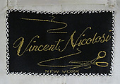 Suit, (a) linen; (b) linen, metal; (c) silk; (d) silk, leather, metal; (e) cotton; (f) metal; (g, h) metal, enamel; (i) silk; (j, k) cotton; (l, m) leather; (n) wool, silk, leather; (o) enamel, synthetic., American
