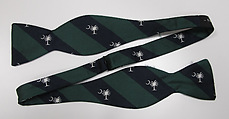 Ensemble, (a) cotton, silk, synthetic; (b) silk; (c) wool, metal; (d) silk, leather, metal; (e) cotton; (f, g) metal, enamel; (h) silk, metal; (i, j) cotton; (k, l) leather; (m) wool, silk, leather., American