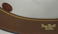 Ensemble, (a) wool, silk; (b) silk, synthetic; (c) silk; (d, e) cotton; (f) wool, silk, leather., American