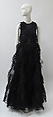 Dress, Ralph Rucci (American, born 1957), silk, synthetic, feathers, metal, American