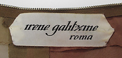 Ensemble, Irene Galitzine (Italian (born Georgia), Tbilisi 1916–2006 Rome), silk, plastic (vinyl), metal, Italian