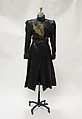 Coat, Claude Montana  French, leather, synthetic, metal, French