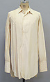 Dress shirt, House of Lanvin (French, founded 1889), cotton, French